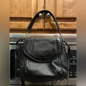 New Aimee Kestenberg Black Leather Handbag